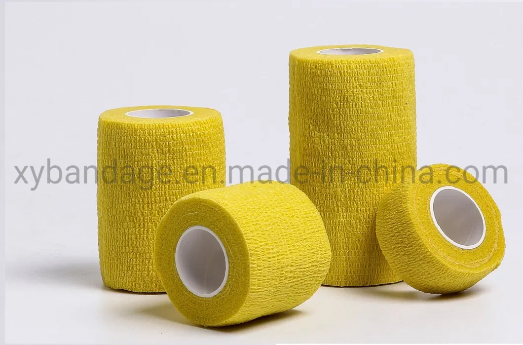 Low Price ISO13485 Approved Without Disinfection Adhesive Skin Color Pet Self-Elastic Self-Adhesive Bandage