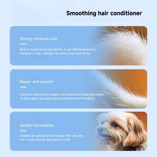Shampoing et après-shampooing 2 en 1 pour chien, chiot et chat avec tous les ingrédients naturels